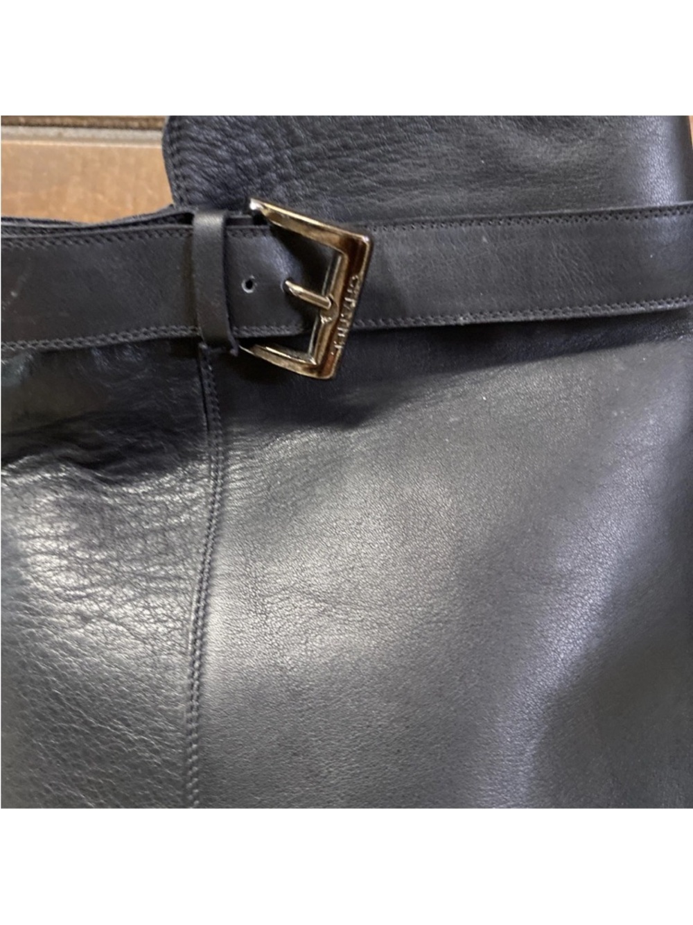 Authentic Chanel tall black biker boots, Vintage Karl Lagerfeld Era Size 40 - Picture 2 of 11